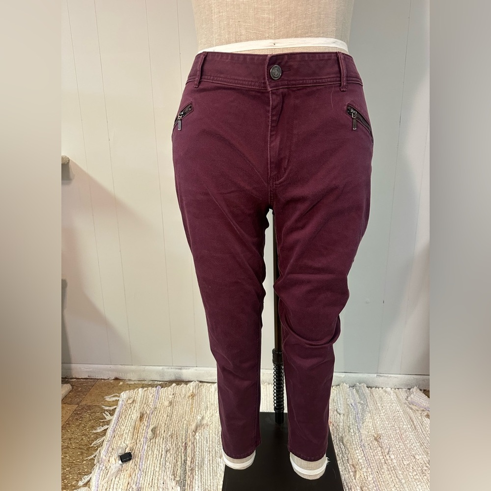 Lane Bryant Rich Burgundy Trousers